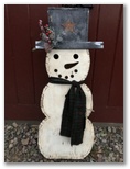 Snowman 3D Tall